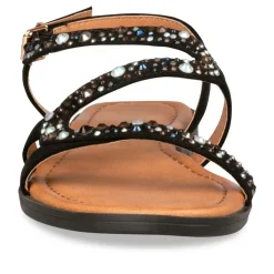Sandales NOIR Femme Boucle