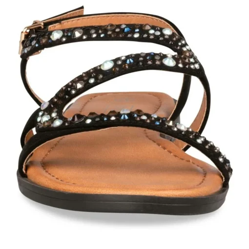 Sandales NOIR Femme Boucle