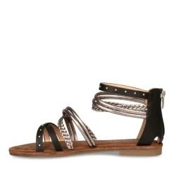 Sandales NOIR Femme Fermeture éclair