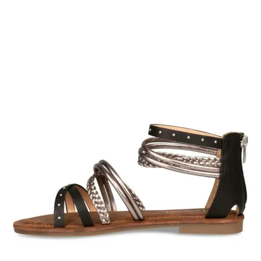 Sandales NOIR Femme Fermeture éclair
