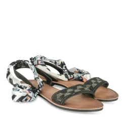 Sandales NOIR Femme Foulard