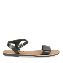 Sandales NOIR Femme Motif Uni Boucle