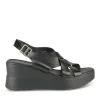 Sandales NOIR Femme Motif Paillettes Boucle