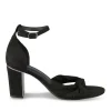 Sandales NOIR Femme Motif Uni Boucle