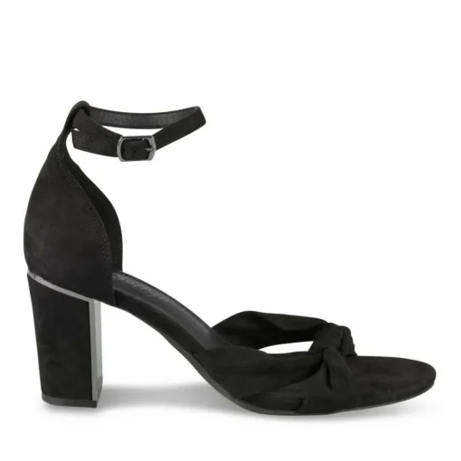 Sandales NOIR Femme Motif Uni Boucle