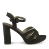 Sandales NOIR Femme Motif Uni Boucle