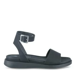 Sandales NOIR Femme Motif Uni Boucle