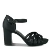 Sandales NOIR Femme Motif Uni Boucle