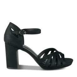 Sandales NOIR Femme Motif Uni Boucle