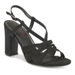 Sandales NOIR Femme Motif Uni Boucle