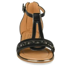 Sandales NOIR Femme Motif Tressé Fermeture éclair