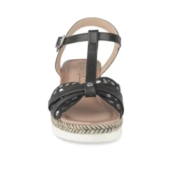 Sandales NOIR Femme Motif A Pois Boucle