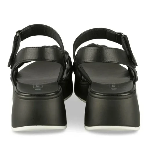 Sandales NOIR Femme Motif Tressé Scratch