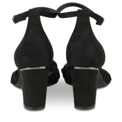 Sandales NOIR Femme Motif Uni Boucle