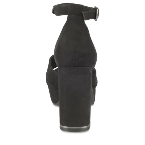 Sandales NOIR Femme Motif Uni Boucle