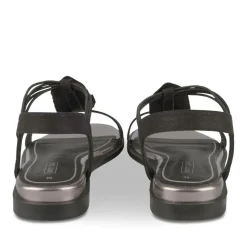 Sandales NOIR Femme Motif Paillettes Elastique