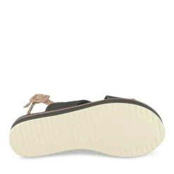 Sandales NOIR Femme Motif Uni Boucle