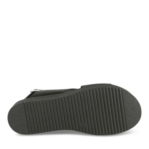 Sandales NOIR Femme Motif Uni Boucle