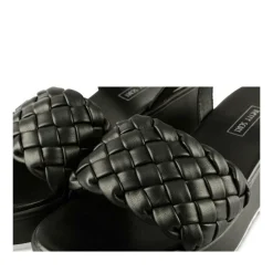 Sandales NOIR Femme Motif Tressé Scratch