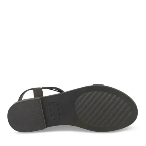 Sandales NOIR Femme Motif Paillettes Elastique