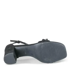 Sandales NOIR Femme Motif Chaîne Boucle