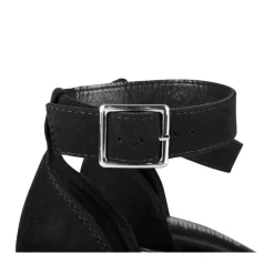 Sandales NOIR Femme Motif Uni Boucle