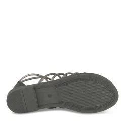Sandales NOIR Femme Motif Uni Fermeture éclair