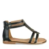 Sandales NOIR Fille Motif Iridescent Fermeture éclair