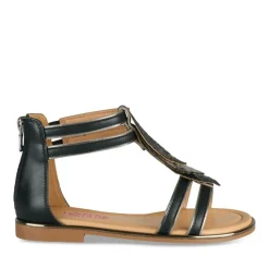 Sandales NOIR Fille Motif Iridescent Fermeture éclair