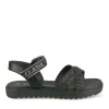 Sandales NOIR Fille Motif Paillettes Scratch