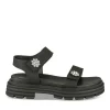 Sandales NOIR Fille Motif Fleuri Scratch