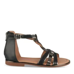 Sandales NOIR Fille Motif Animal Fermeture éclair