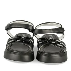 Sandales NOIR Fille Motif Chaîne Scratch