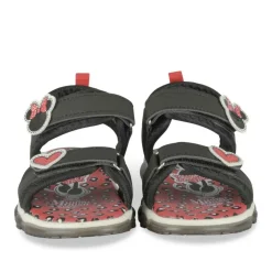 Sandales NOIR Fille Motif Coeurs Scratch