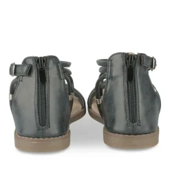 Sandales NOIR Fille Motif Uni Fermeture éclair