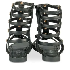 Sandales NOIR Fille Motif Clouté Fermeture éclair