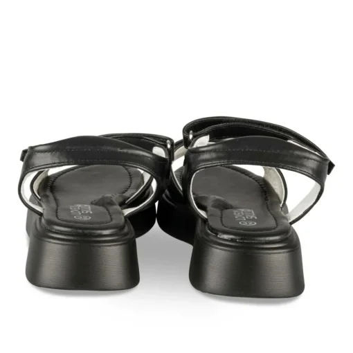 Sandales NOIR Fille Motif Chaîne Scratch