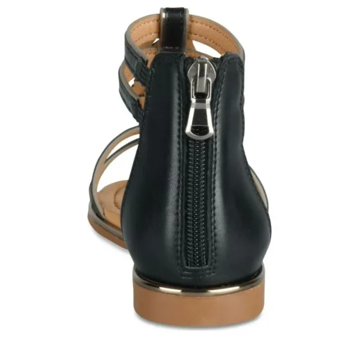 Sandales NOIR Fille Motif Iridescent Fermeture éclair