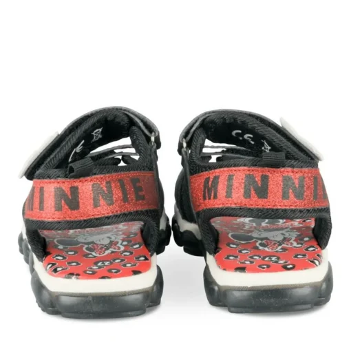 Sandales NOIR Fille Motif Coeurs Scratch