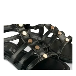 Sandales NOIR Fille Motif Clouté Fermeture éclair