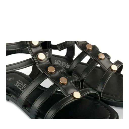 Sandales NOIR Fille Motif Clouté Fermeture éclair