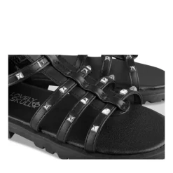 Sandales NOIR Fille Motif Clouté Fermeture éclair