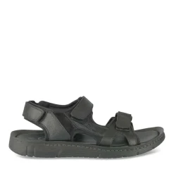 Sandales NOIR Homme CUIR Motif Uni Scratch