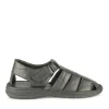 Sandales NOIR Homme CUIR Motif Uni Scratch