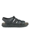 Sandales NOIR Homme CUIR Motif Uni Scratch