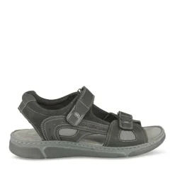 Sandales NOIR Homme CUIR Motif Uni Scratch