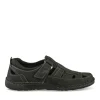 Sandales NOIR Homme CUIR Motif Uni Scratch