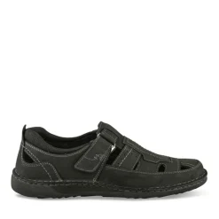 Sandales NOIR Homme CUIR Motif Uni Scratch