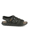 Sandales NOIR Homme CUIR Motif Uni Scratch