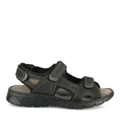 Sandales NOIR Homme CUIR Motif Uni Scratch